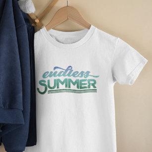 Camiseta De Bebé Tipografía vintage de verano sin fin