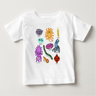 Camiseta De Bebé Tipos De Bacterias