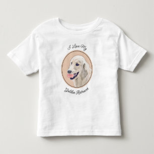 Camiseta De Bebé Tirador de oro con arte de perro pintado de bolas 