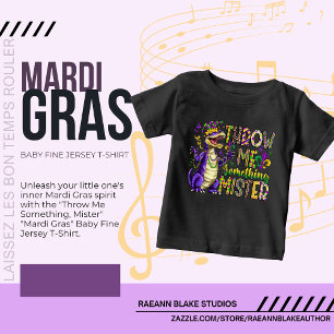 Camiseta De Bebé "Tírame algo, señor" Mardi Gras