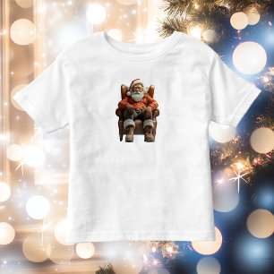 Camiseta De Bebé Tired Santa Toddler Tee