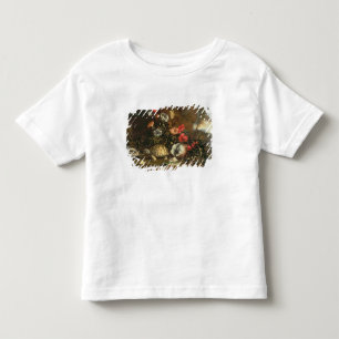 Camiseta De Bebé Tistes, flores, reptiles y mariposas al lado