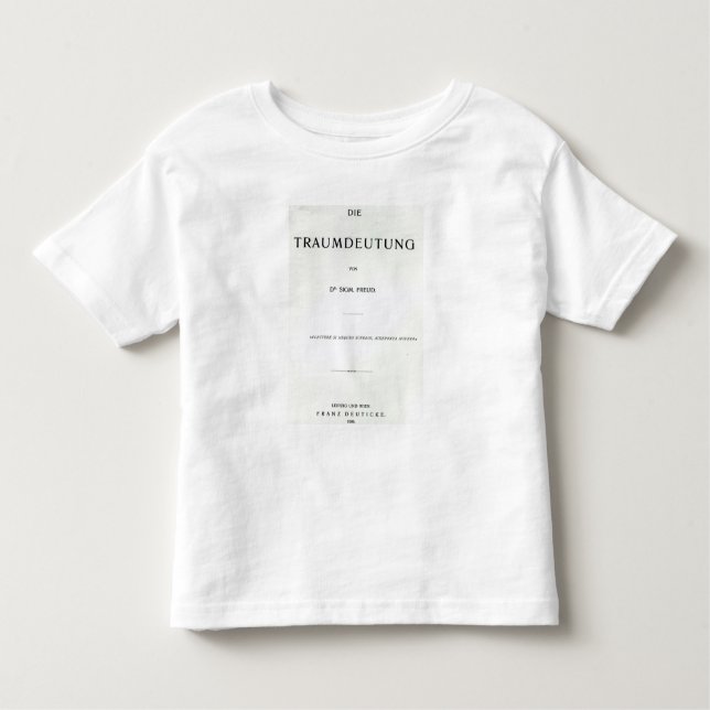 Camiseta De Bebé Titlepage a morir Traumdeutung de Sigmund Freud (Anverso)