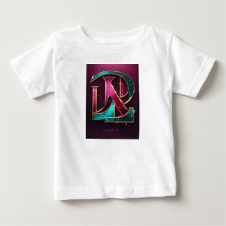 Camiseta De Bebé Título: Elegante "LD" Monograma Bebé Camiseta -Cam