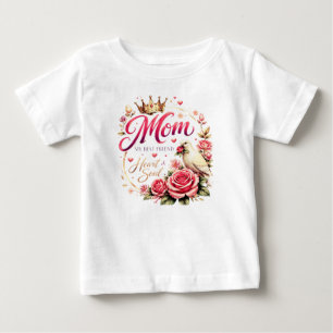 Camiseta De Bebé 🌸 Título (SEO + Tendencias) Diseño de Rosa Corona