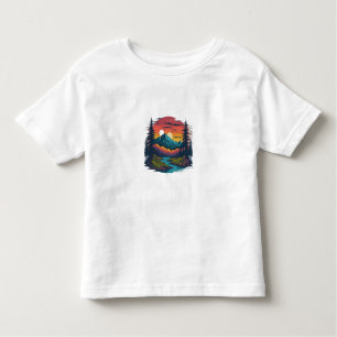 Camiseta De Bebé **Título:** Serene Nature Wonderland Toddler