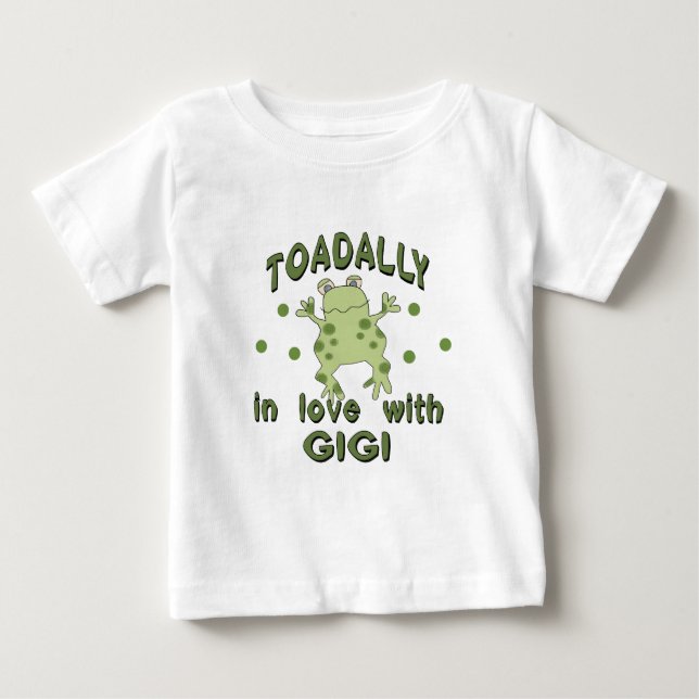 Camiseta De Bebé TOADALLY Love Gigi Frog (Anverso)
