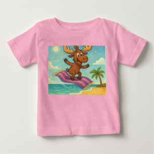 Camiseta De Bebé Toalla de playa de alce y magia – Aventuras soñado