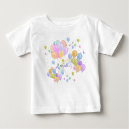 Camiseta De Bebé Toalla Pastel de globos