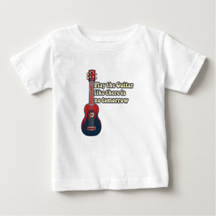 Camiseta De Bebé Toca la guitarra como si no hubiera mañana. retro
