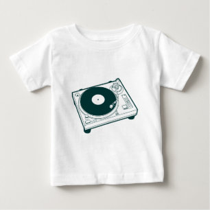 Camiseta De Bebé Tocadiscos Retro Gráfico Vintage Clásico