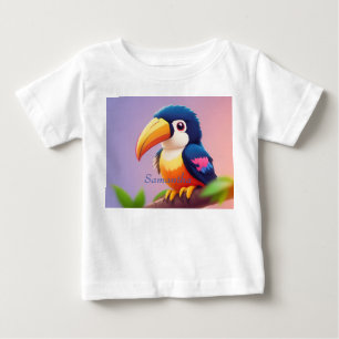 Camiseta De Bebé Toco azul lindo