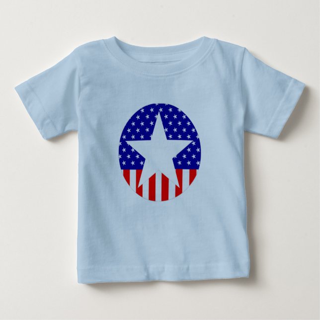 Camiseta De Bebé Toda la superestrella americana (Anverso)