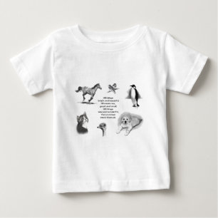 Camiseta De Bebé Todas las criaturas grandes y pequeñas: Animales: