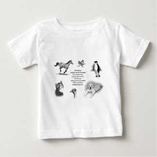 Camiseta De Bebé Todas las criaturas grandes y pequeñas: Animales: