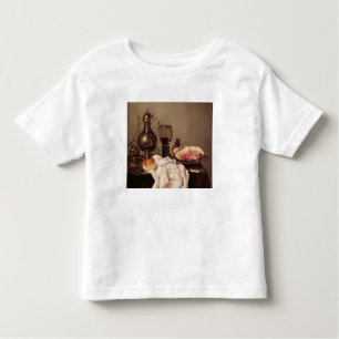 Camiseta De Bebé Todavía del desayuno vida (aceite en el panel)