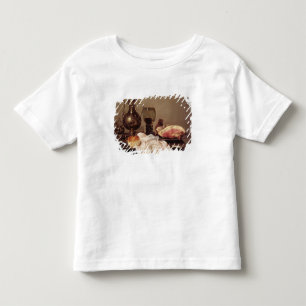 Camiseta De Bebé Todavía del desayuno vida (aceite en el panel)