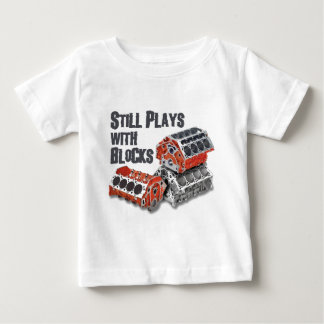 Camiseta De Bebé Todavía juegos con los bloques
