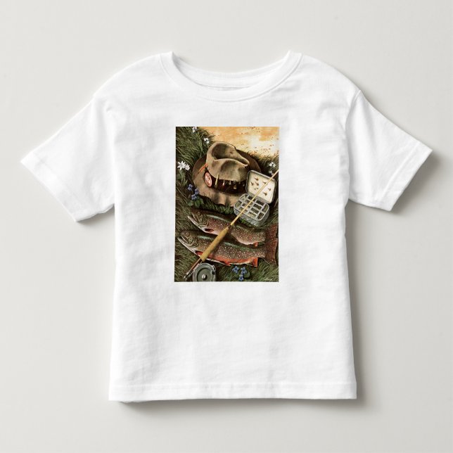 Camiseta De Bebé Todavía pesca de vida (Anverso)