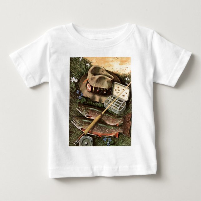 Camiseta De Bebé Todavía pesca de vida (Anverso)