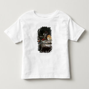 Camiseta De Bebé Todavía vida con el disco de los pescados