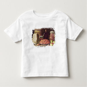 Camiseta De Bebé Todavía vida con la fruta y el queso