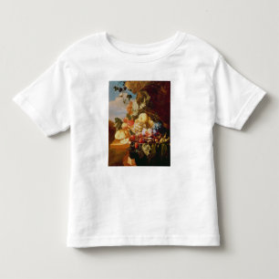 Camiseta De Bebé Todavía vida con la fruta y las flores