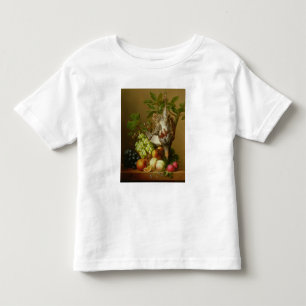 Camiseta De Bebé Todavía vida con la fruta y una perdiz muerta