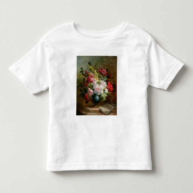 Camiseta De Bebé Todavía vida con las flores y la partitura (Anverso)