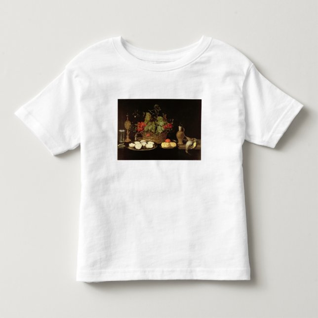 Camiseta De Bebé Todavía vida con las ostras (Anverso)
