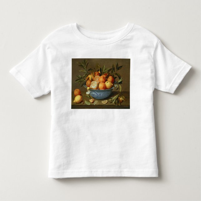 Camiseta De Bebé Todavía vida con los naranjas y los limones (Anverso)