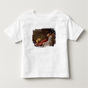 Camiseta De Bebé Todavía vida de la fruta y de una langosta