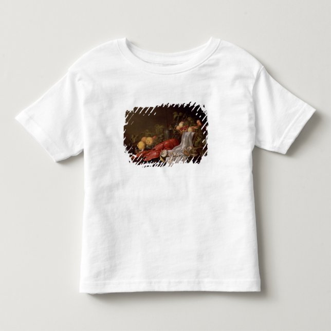Camiseta De Bebé Todavía vida de la fruta y de una langosta (Anverso)