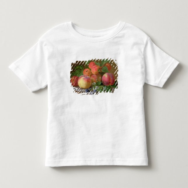 Camiseta De Bebé Todavía vida de melocotones (Anverso)