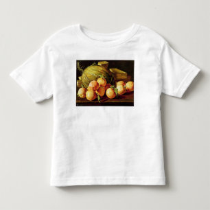 Camiseta De Bebé Todavía vida de naranjas, de melones y de cajas
