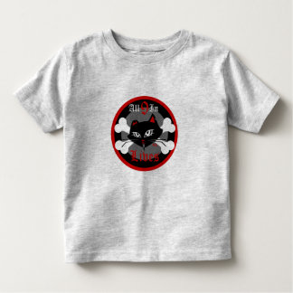 Camiseta De Bebé Toddler Bad Kitty para niños 9 vidas Tee