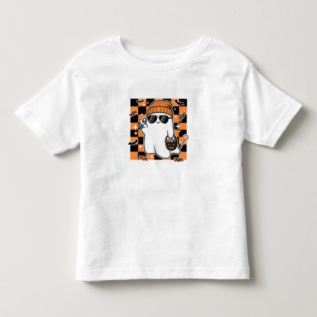 Camiseta De Bebé Toddler Boy Halloween T-Shirt (Anverso)