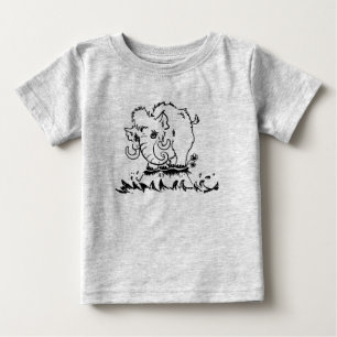 Camiseta De Bebé Toddler Cute Baby Mammoth T-Shirt
