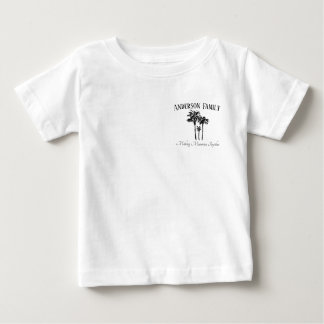 Camiseta De Bebé Toddler Family Vacation  Palm Tree Beach Trip Tee