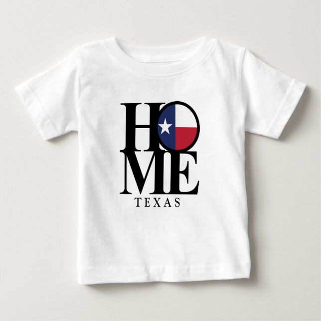 Camiseta De Bebé Toddler HOME Texas Tee Shirt (Anverso)