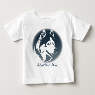 Camiseta De Bebé Toddler Husky Vestido Husky Puppy Vestores bebé