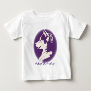 Camiseta De Bebé Toddler Husky Vestido Husky Puppy Vestores bebé