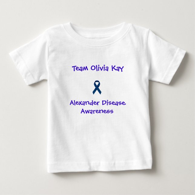 Camiseta De Bebé Toddler Long Sleeve Team Olivia Kay (Anverso)