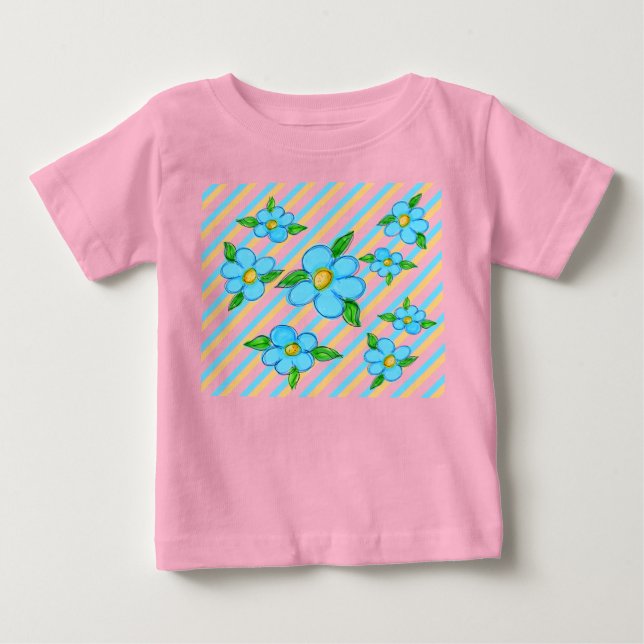Camiseta De Bebé Toddler Pink Fancy Tee (Anverso)