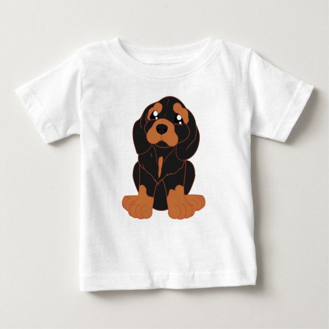 Camiseta De Bebé Toddler Pullover Hoodie with dog pattern (Anverso)