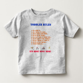 Camiseta De Bebé Toddler Rules Tee