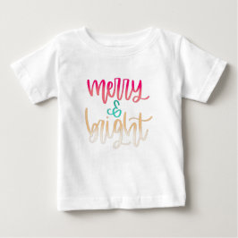 Camiseta De Bebé Toddler Shirt, Navidades de Merry y Bright