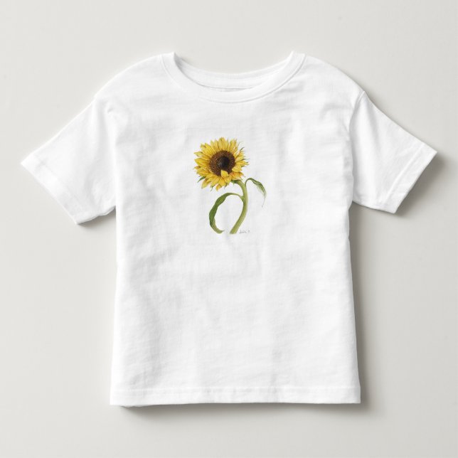Camiseta De Bebé Toddler Sunflower TShirt (Anverso)