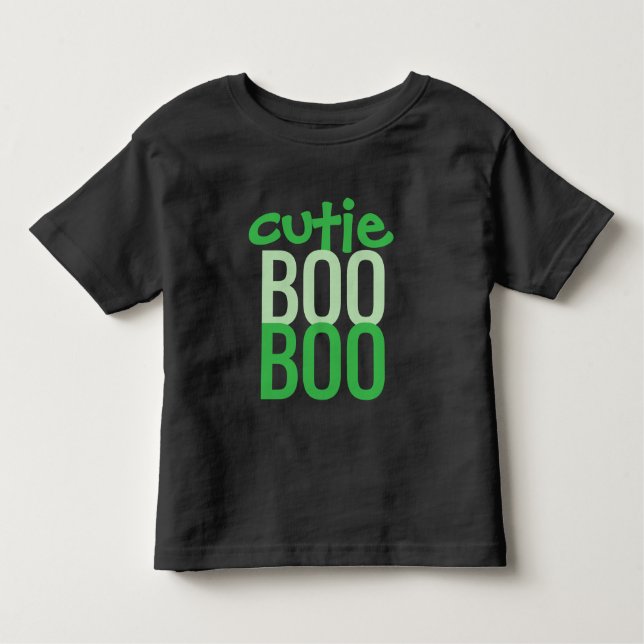 Camiseta De Bebé Toddler T-Shirt : HALLOWEEN Cutie Boo #1 (Anverso)