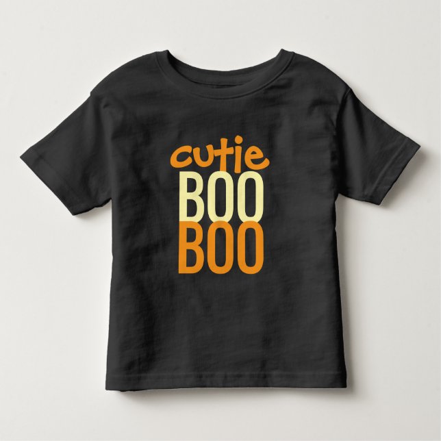 Camiseta De Bebé Toddler T-Shirt : HALLOWEEN Cutie Boo #2 (Anverso)